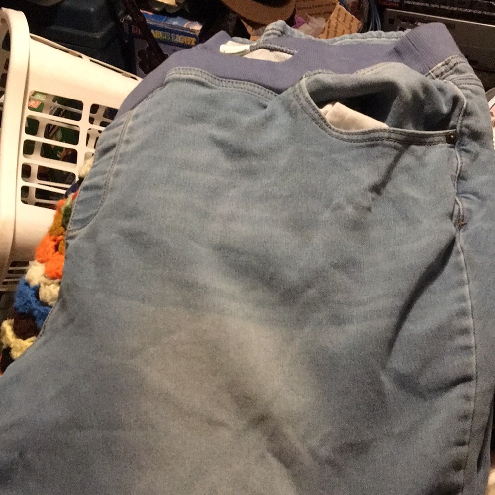 Stretchy pull on jeans